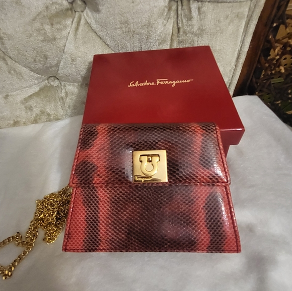 Authentic Salvatore Ferragamo mini python sling /belt bag. - Picture 3 of 13